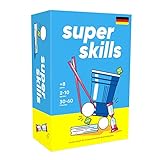 Super Skills - Das lustige Gesellschaftsspiel für Kinder, Jugendliche & Erwachsene - Partyspiele mit vielfältigen Herausforderungen Jungen & Mädchen - Brettspiel auf Deutsch, 2-10 Spieler