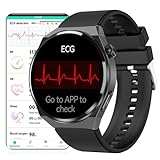 DigiKuber Smartwatch EKG Herren, 1,39 Zoll Wasserdichter Smart Watch für Damen mit Oximeter PPG SpO2 Herzfrequenzmeldung, Schlafmonitor für Android iOS