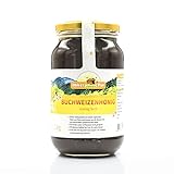 Buchweizen-Honig von ImkerPur®, 1200 g, kaltgeschleudert, kräftig-herb, mit einer kräftigen Getreide-Note