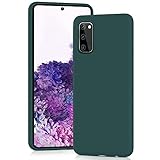 YATWIN für Samsung Galaxy S20 Hülle, Premium Silikon Handyhülle mit Kameraschutz, Seidig-Weicher Berühren Ultra Dünne Stoßfeste Kratzfeste Schutzhülle, Grün