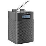 Mycket DAB/DAB+ Digital und UKW Radio, Batteriebetriebenes Radio, tragbares DAB Radio, wiederaufladbares Radio mit Bluetooth/U-Disk, 80 voreingestellte Sender, Kopfhörereingan, für Zuhause, Reisen