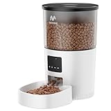 IMIPAW Futterautomat Katze, 3L Intelligenter Katzenfutter Automat, Präzise Fütterung und Einfache Steuerung, 1-10 Mahlzeiten pro Tag, Automatischer Futterspender für Katzen und Hunde