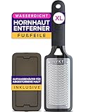 ULTIMATIVE Hornhautfeile Hornhautentferner Für Fußpflege (Groß) MEGAFILE Hornhauthobel Für Hornhaut Entfernen Fuß - Hornhautraspel Für Hornhautentferner Starke Hornhaut Tote Haut Fuß Schaber