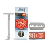 Merkur 25c Rasierer mit Zahnkamm, langer Griff, chrom