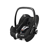 Maxi-Cosi Pebble Plus i-Size Babyschale, Gruppe 0+ Autositz für Babys, inkl. Sitzverkleinerer, nutzbar ab der Geburt bis ca. 12 Monate (0-12 kg / 45-75 cm), Nomad Black