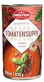 DREISTERN Tomatensuppe 1200g I Mit Ingwer verfeinert I XXL Herzhafte Suppe in recyclebarer Konservendose I Lange Haltbarkeit dank natürlicher Konservierung I Hausmacher Qualität