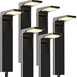 OUSFOT Solarlampen für Außen Garten 6 Stück 32 LED Wegeleuchten Außen Mit 2 Farbtemperaturen IP65 Wasserdicht Garten Solarleuchten für Außen Boden Pfad Abordage