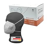 SimpleBreath 25 x Kopfband FFP2 Masken SKYLOTEC Einzelverpackung & Made in Germany (5 Jahre haltbar) Atemschutzmaske 5-Lagen Staubschutzmasken einzeln verpackt