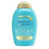 OGX Hydrate & Revive Argan Oil of Morocco Shampoo (385 ml), feuchtigkeitsspendendes Haarpflege Shampoo mit marokkanischem Arganöl, regenerierendes Repair Shampoo ohne sulfathaltige Tenside