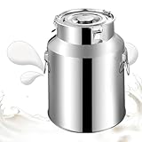 Adima 201 Edelstahl Luftdichtes Milchkännchen Milchkanne Transportkanne Milcheimer Mit Versiegeltem Deckel Zur Aufbewahrung Von Flüssigkeiten Und Feststoffen 5L/9L/14L/18L,18L