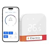 Meross Smart Elektrische Thermostat, WLAN Fußbodenheizung Raumthermostat, Heizen & Kühlen kompatibel mit Alexa und Google, Sprachsteuerung, Fernsteuerung und Zeitplan