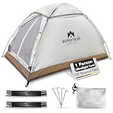 Zelt 1 Person, Biwakzelt, 1 Mann Zelt Kleines Packmaß, Einmannzelt Ultraleicht Wasserdicht, Tent Camping Festival Zelt, Mini Kuppelzelt für Trekking, Bikepacking, Angel, Motorrad Ultralight Zelt