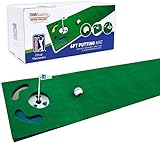 PGA Führungsball, Ballausrichtungswerkzeug und Trainings-DVD 1,8 m Puttingmatte, grün, 183 cm
