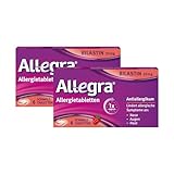 Allegra Allergietabletten 20 mg Schmelztabletten 6 x 2 St. – Antihistaminikum – Wirkstoff Bilastin – schnell und 24 Std. wirksam bei Heuschnupfen, Tierhaar-, Hausstaumilben- Allergie, Nesselsucht