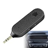 AUX-Adapter für Auto – Musik-Kopfhörer-Sender, Auto-Audio-Konverter, Telefon-Lautsprecher-Konverter, kabelloses Musik-Streaming für kabelgebundene Kopfhörer/Lautsprecher