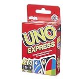 UNO, Mattel 56 Karten Express Kartenspiel für Kinder, Erwachsene & Spieleabend