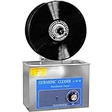 FMOGGE Ultraschall-Schallplattenreiniger, 4L 12-Zoll-Schallplatten-Reinigungsmaschine, Scheibenwaschmaschine, einmalige Reinigung von 1–6 Schallplatten, Digitale Timing-Funktion