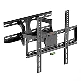 VonHaus Kipp- und Schwenkbare TV Wandhalterung für 24-65'-Bildschirme mit Wasserwaage, Max. VESA 400x400, für Gebogene und Flachbildschirme