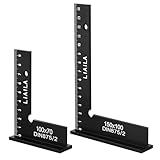 Schlosserwinkel Set, 2 Stück Größe 100 x 70mm und 150 x 100mm, Zimmermannswinkel mit Messskala(cm), Metallwinkel 90 Grad, Anschlagwinkel Metall für Präzise Arbeiten im Metallbau und Werkstatt
