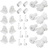 LAINIKE 4 Set Rollo Halterung Fenster 17mm Ohne Bohren Ersatzteile Rollo Klemmfix Halterung Ersatzteile Klemmfix Für Verdunkelungsrollo Fenster Seitenzugrollo Weiß
