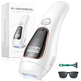IPL Haarentfernungsgerät, Geräte Haarentfernungsgerät, Laser Haarentfernung mit HR/SR Funktion, für Damen und Herren, Alternative zu Laser Haarentfernung, 5 Energiestufen