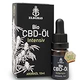 Bio CBD Öl 30% - Elbgras - Deutsches Bioprodukt - Hanföl Cannabis Tropfen mit 3000mg Cannabidiol Vollspektrum Extrakt - inklusive zusätzlichem Sprühkopf