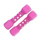 Toddmomy 2 Stück kleine Hantel Arm Handgewichte für Frauen Fitness-Handgewicht Pilates Hantelstange Übung stumm Hantel für Frauen Kurzhanteln ohne Griff hantel gewichte Rosa