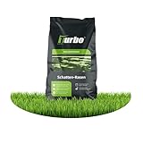 Schattenrasen Turbogrün 250m², Schattenrasensamen, Grassamen Schattenrasen, Schattenrasen Nachsaat, Ideal für schattige Plätze, Frühjahr und Herbst, Turbo Rasensamen Schattenrasen, RSM Qualität