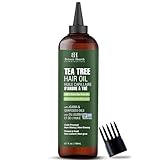 Botanic Hearth Teebaumöl für (Tea Tree hair Oil) das Haar (6,7 fl oz) | Mit Jojoba- und Traubenkernöl | Beruhigt juckende Kopfhaut und bekämpft Schuppen | Nicht gentechnisch verifiziert