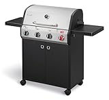 Enders® Gasgrill Chicago Next 4 R Turbo, 4-Edelstahlbrenner, doppelwandige Garhaube, abkappbare Seitenablage, 13 kW, Switch Grid™, 800° Turbo Zone™ #89366