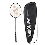 YONEX Graphit Badmintonschläger Smash (Black Flash Red, G4, 73 g, 12,7 kg Spannung)