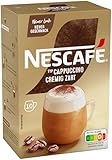 NESCAFÉ Gold Typ Cappuccino Cremig Zart, Getränkepulver aus löslichem Bohnenkaffee, portionsweiser Geschmack, koffeinhaltig, 1er Pack (1 x 10 Sticks à 14g)