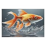 Fisch Holzpuzzle 1000 Teile,Puzzles Für Erwachsene, Impossible Puzzle, Kinder Legespiel （75×50cm）
