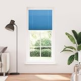Plissee Blau 100x200 cm Stoffbreite 99,4 cm Polyester verdunkelung Sichtschutz Fenster Sonnenschutz für Schlafzimmer Wohnzimmer