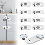 YBCCBY 8 Stück Kindersicherung Schrank Schubladen Babysicherung Schranksicherung Baby Schubladensicherung Kinderschutz Schrank Schubladenschutz Türsicherung Kinder Kühlschrank Schloss für Möbel