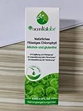 Chlorophyll Tropfen, 60ml Flüssiges Chlorophyll Vegan (100 mg je Tagesdosis) zur Entgiftung und Reinigung, Energie-Booster, unterstützt die Verdauung