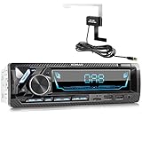 XOMAX XM-RD285 Autoradio mit integriertem DAB+ Tuner, FM RDS, Bluetooth Freisprecheinrichtung, USB, SD, MP3, 2. USB-Anschluss mit Ladefunktion, AUX-IN, 1 DIN