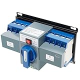 Dual Power Automatic Transferschalter 220V, 63A 4P Automatic Transfer Switch Automatische Leistungsumschaltung, Netzfreischalter Manuell/Automatisch für Hotels, Werkstätten