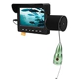 Garsent Unterwasser Fischfinder Kamera 4.3' HD Display Angeln IR LED Nachtsicht Video Kamera