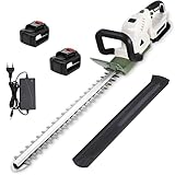 WEICNE Akku-Grasschere Und -Trimmer, 21 V, 2600 Mah, 51cm Stahlklinge, Vibrationsarm, Inkl. Akku Und Ladegerät