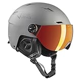 BLACK CREVICE Skihelm mit Visierr Kirchberg Gun Metal, M (54-57cm)…