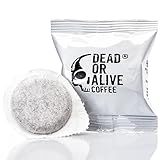 DEAD OR ALIVE COFFEE ESE Pads - Starke Espresso Pads - E.S.E. System kompatibel - Coffee Pods (ESE Pads, 50 Stk.)