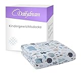 Dailydream Kinder Gewichtsdecke aus 100% Baumwolle, 3,2Kg, 104x150cm, Motiv Wald