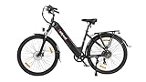 Bodywel A275 Eletrofahrrad 27,5 Zoll E Bike 250W/36V 15,6Ah Akku Reichweite 70-100km Eletrofahrrad mit Bluetooth APP Funktion Hydraulische Scheibenbremsen für Herren Damen