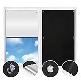 ZOYIZEN Dachfenster Rollo Verdunkelungsrollo 37x78cm, 300D Wasserdichtem Oxford-Gewebe, Kein Locher, Saugnapf, Sonnenschutz Dachfenster Rollo Verdunkelungsrollo