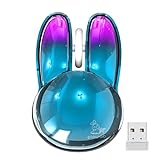 HOWILIM 2,4 GHz Gaming Wireless Maus, 3 Tasten Kaninchen Form Kabellose Maus, Tragbare Laptop-Maus mit USB-Empfänger für Laptops/PC/Mac