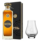 Scheibel EMILL Stockwerk – Einzelflasche Whisky + Original EMILL Glas