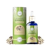 Lebbio Moringa Öl [100% KALTGEPRESST & PUR] - Moringa Oleifera - Erstpressung sonnengereifter Oleifera Samen, Veganes Hautpflegeöl - Unraffiniert & Nachhaltig, Perfekte Feuchtigkeitspflege