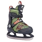 K2 Skates Jungen Schlittschuhe Raider Ice, green - orange, 25G0110.1.1.L, L (EU: 35-40 / UK: 3-7 / US: 4-8)