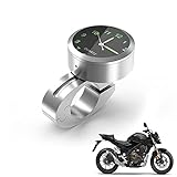 Bolwins A76CS Motorrad Lenker Uhr Einbau Mini Uhr Motorrad Zeitanzeige Zeituhr beleuchtet Quarzuhr Digital Wasserdicht